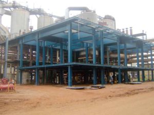 Construção Estrutura metálica  Indústria Sucroalcooleira Prédio de Moagem - Grupo Tonon Bioenergia