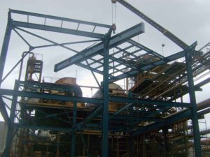 Construção Estrutura metálica  Indústria Sucroalcooleira Prédio de Moagem - Grupo Tonon Bioenergia